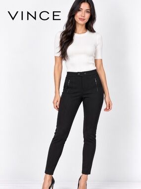 Vince Front Seam Ponte Skinny Pants